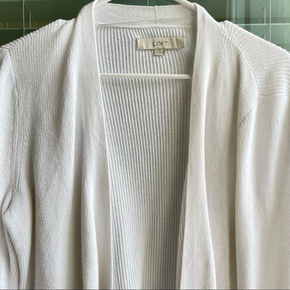 LOFT Bright White Cardigan 🤍 - Picture 3 of 5